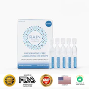 Renewal Eye Drops | Preservative Free Dry Eye Relief | Single Use 5 Pack (RAIN)