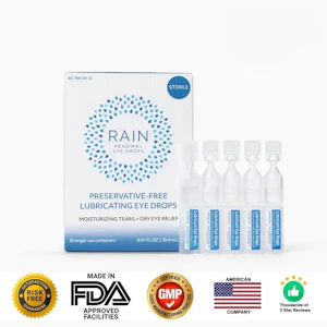 RAIN - Renewal Eye Drops | Preservative Free Dry Eye Relief | Single Use 5 Pack (RAIN)