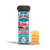 Lost Farm | White Peach White Widow x White CBG | Live Resin Gummies | [200mg] 10pk 1:1 THC:CBG | Sativa