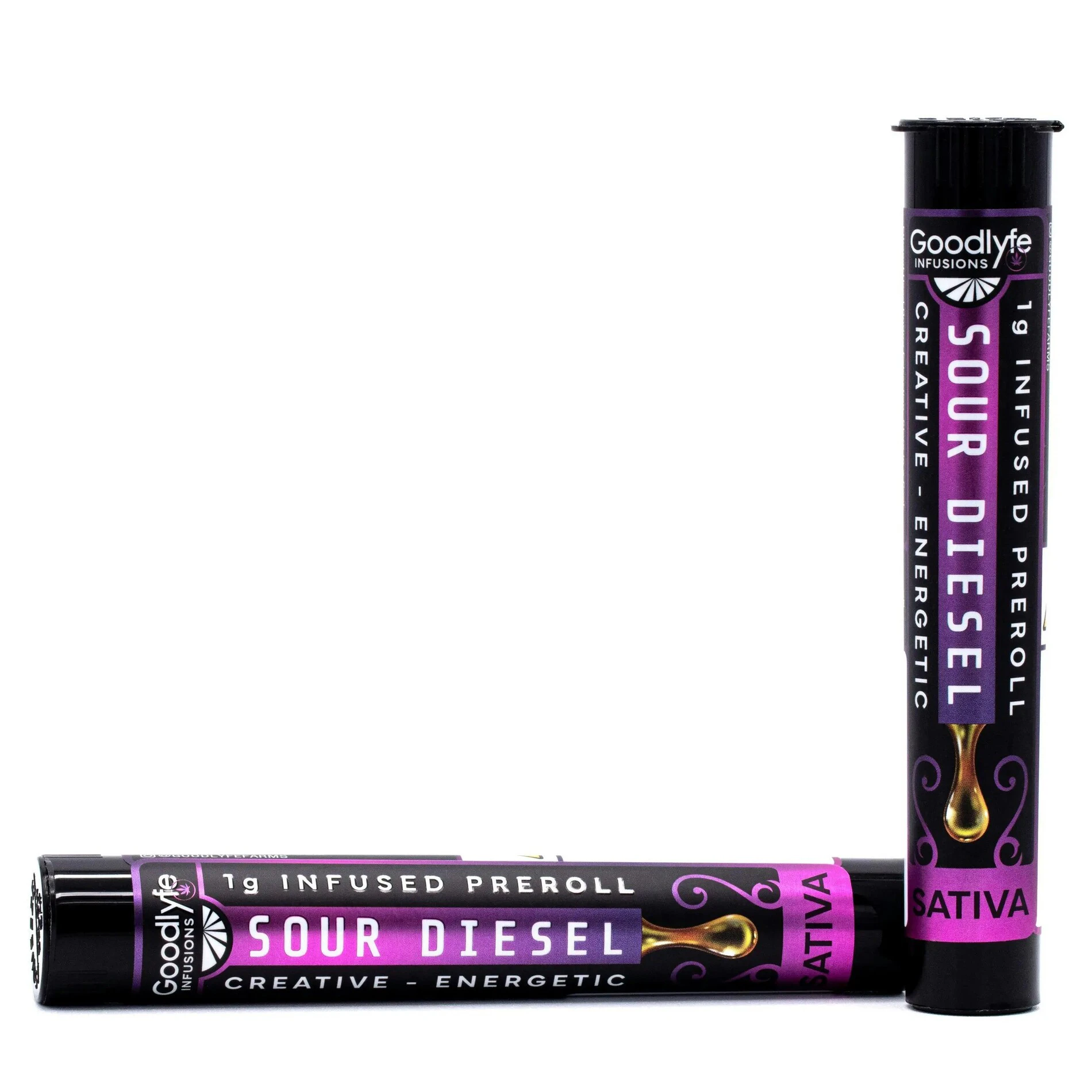 Goodlyfe - Sour Diesel 1g Infused Preroll - Sativa | Goodlyfe Main Image
