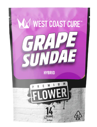 West Coast Cure - WEST COAST CURE: Grape Sundae 14g - Premium Flower (H) Main Image