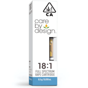 CBD 18:1 Cartridge .5g - Care By Design