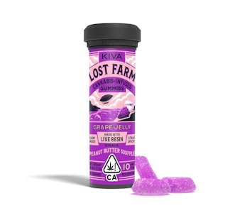 LOST FARM - Grape Jelly (Live Resin Infused) Gummies - 100mg (IH) - Lost Farms