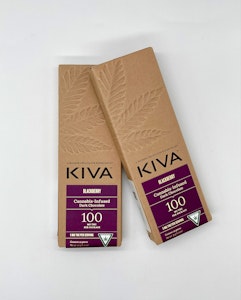 Kiva - Blackberry Dark Chocolate Bar - 100mg