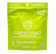 Kanha 100mg NANO Hybrid Key Lime Gummies