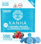 Kanha: Tranquility Blue Raspberry 1:1:1 Gummies