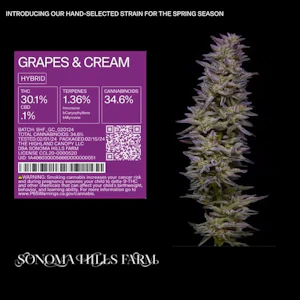 SONOMA HILLS FARM - Grapes & Cream - 3.5g (H) - SHF