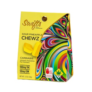 Swifts - Swifts | 2:1 Sour Pineapple | Chewz | 100mg THC : 50mg CBN