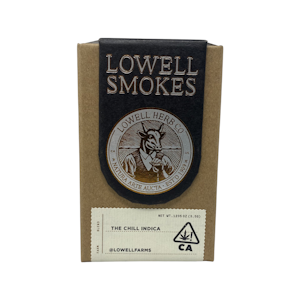LOWELL HERB CO - LOWELL SMOKES: THE CHILL INDICA 8TH PRE-ROLL PK