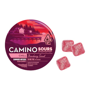 CAMINO - Camino Sours - 100mg - 10ct Gummies - Strawberry Sunset