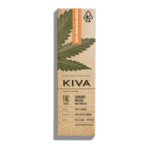 Kiva Confections - Toffee Crunch Dark Chocolate Bar - 100mg - Kiva