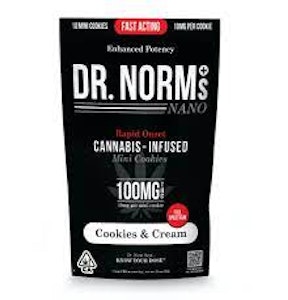 DR. NORM'S - Dr Norms - Edibles - Cookies - NANO - Cookies N Cream - 10 Pack