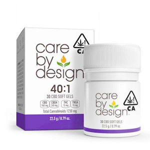 Care By Design - 40:1 CBD Soft Gels ( 30ct ) - 960mg