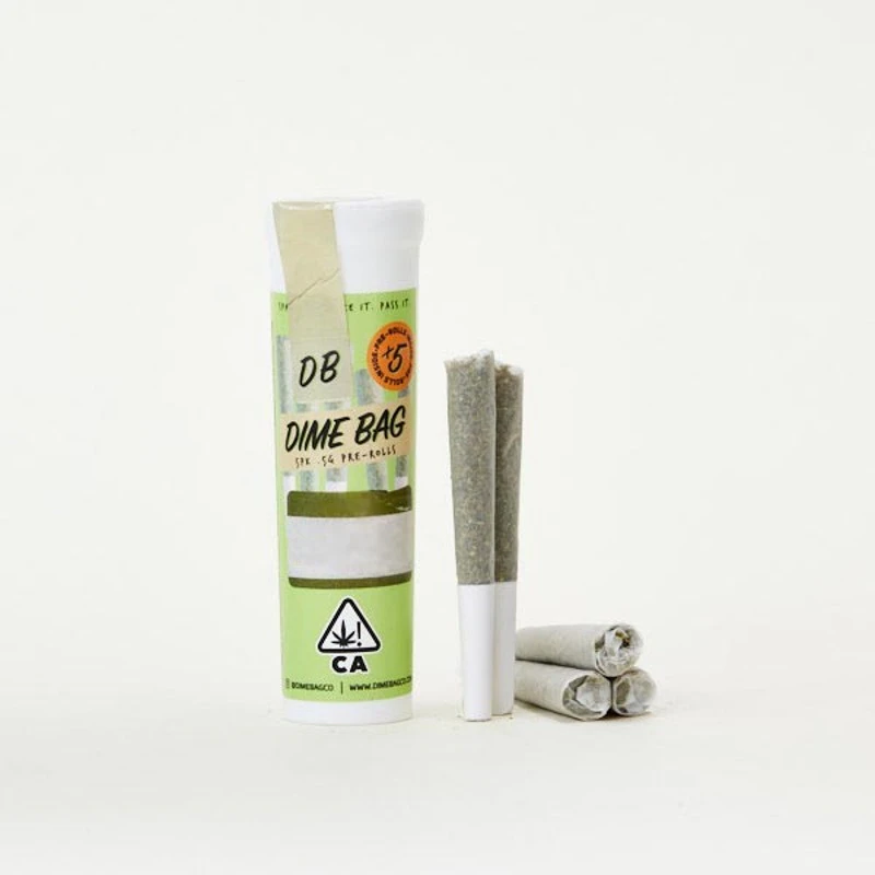 Dime Bag - DimeBag White Berry .5g Preroll 5pk 2.5g Main Image