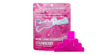 Kushy Punch - Strawberry Gummies - 100mg