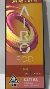 AiroPro - Airopro Jack Live Resin Series Cartridge 1.g