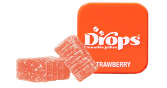 Drops - Strawberry 2:1:1 THCV:CBG:THC Live Rosin Gummies 2ct - 200mg