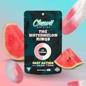 Watermelon Rings - 200mg Fast Acting Gummies by Chewii