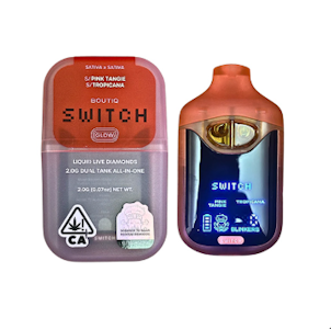 BOUTIQ - BOUTIQ - 1g Liquid Live Diamonds AIO Switch Dual Tank - Pink Tangie x Tropicana