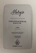 CBN 20mg Transdermal Patch - Mary's Medicinals