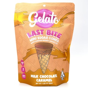 GELATO - Milk Chocolate Caramel Last Bite 100mg 10 Pack Infused Sugar Cones - Gelato