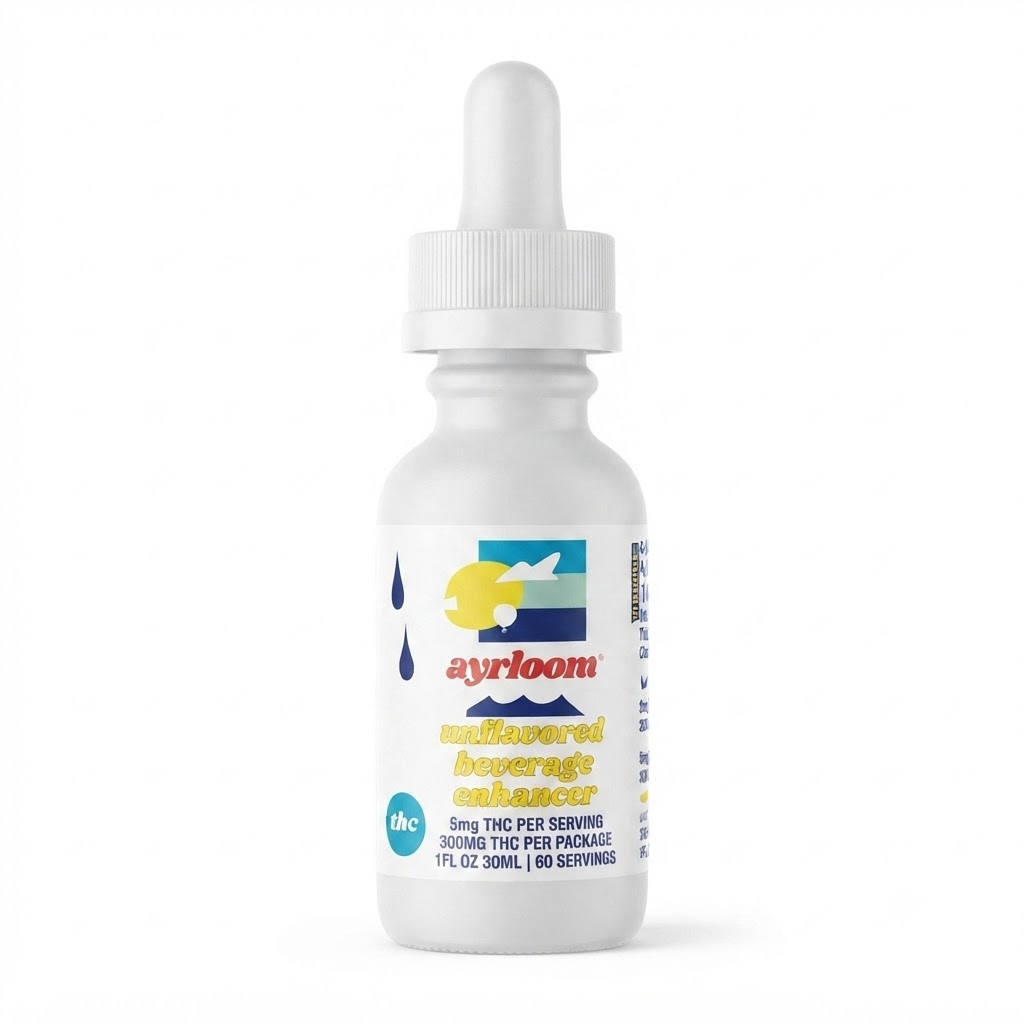 Unflavored Beverage Enhancer-Hybrid- 30.00% THC | 300mg THC (Tincture) Original | Ayrloom   -C6 Back