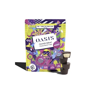 OASIS CANNABIS - Chocolate Peanut Butter Cups | *P* Minis 100mg (10pk) | OASIS