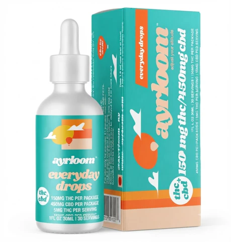 ayrloom - Everyday drops -Hybrid- 600mg TAC 1:3 Drops 150mg thc/450mg cbd  (Tincture) | Ayrloom |  -G8 Front