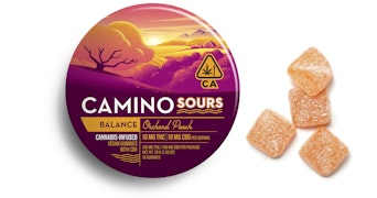 Camino - Orchard Peach 1:1 THC:CBD Sour Gummies - 200mg