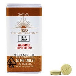 EMERALD BAY EXTRACTS - RSO - Blue Dream - 50mg Tablets (20ct)
