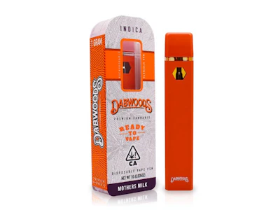 DABWOODS - Dabwoods - Mother's Milk - 1g Disposable Vape