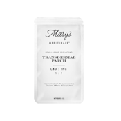 1:1 CBD/THC Transdermal Patch 20mg - Mary's Medicinals