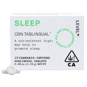 Level | Sleep CBN Tablingual | Sublingual Tablets | 20pc | 100mg 