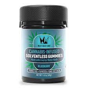 West Coast Cure - West Coast Cure - Edibles - Hash Gummies - Blueberry - 100MG