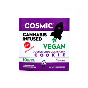 Cosmic Edibles - Double Chocolate Chip | Single Cookies 1pk 10mg | Cosmic Edibles 