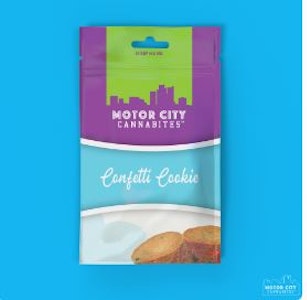 Motor City Cannabites - Confetti Cookie - 100mg