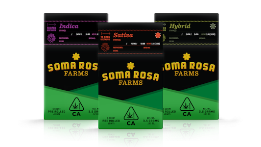 Soma Rosa -  Prerolls - 6pk - Menage 21 - 3.5g (S) - Soma Rosa