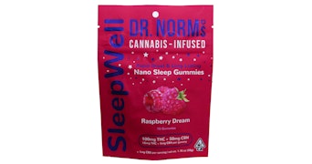 Dr. Norm's - Raspberry Dream 2:1 THC:CBN SleepWell NANO Gummies - 150mg