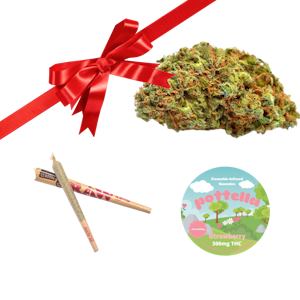 Triple Threat Bundle: One Eighth, One Pottella edible & One Preroll Gift