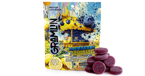 GRAMLIN - Gramlin - Blueberry Lemon Live Rosin Gummies - 100mg