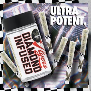 CLAYBOURNE CO. - [Claybourne Co.] Diamond Infused Preroll 5 Pack - 2.5g - Cobra Kush (I/H)