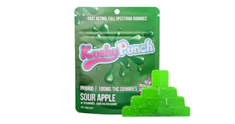 Kushy Punch - Sour Apple Gummies - 100mg