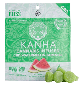 KANHA - Kanha - 100mg 20:1 Gummies - Watermelon