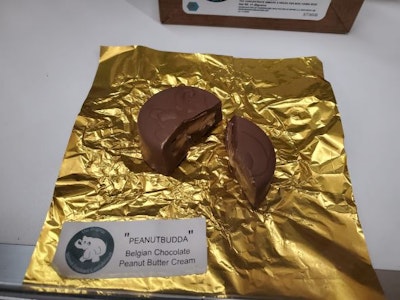 Belgium Chocolate Peanut Buddah Cream 5pk Chocolates - 100mg - Homegrown Healthcare