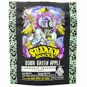 Sour Green Apple 100mg 10 Pack Live Resin Gummies - Shaman Extracts