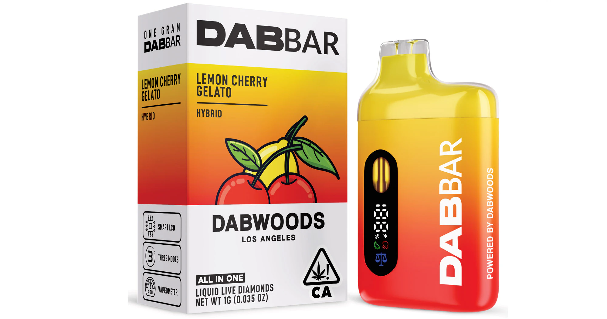 Dabwoods - Dabwoods - Lemon Cherry Gelato Liquid Live Diamonds AIO - 1g Main Image
