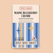 Pot + Pan | Maine Blueberry Crumble Bar | 100mg - 10pc | Chocolate