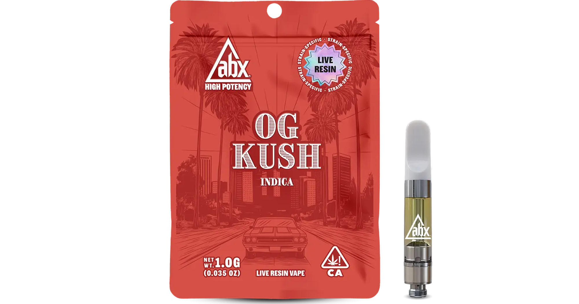 ABX - OG Kush High Potency Cartridge - 1g - March and Ash