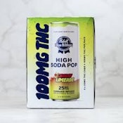 [PABST] THC High Soda Pop 4 Pack - 25mg - Cherry Limeade (H)