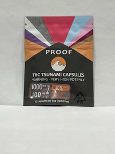 Proof - THC Tsunami 1000mg 10 Pack Capsules - Proof